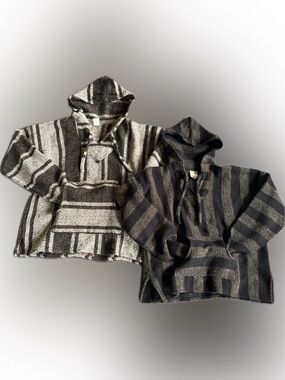 Bundle Unisex Striped Baja Hoodie - Two Cozy Pull-Overs